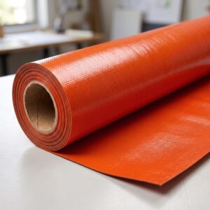Tarpaulin Coverflex Naranja  610 gsm 18 onzas,  2,50 x 50 Mts.
