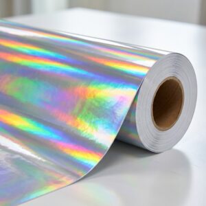 Vinil Holographics Plateado Brillante - 1,37 x 50 Mts.